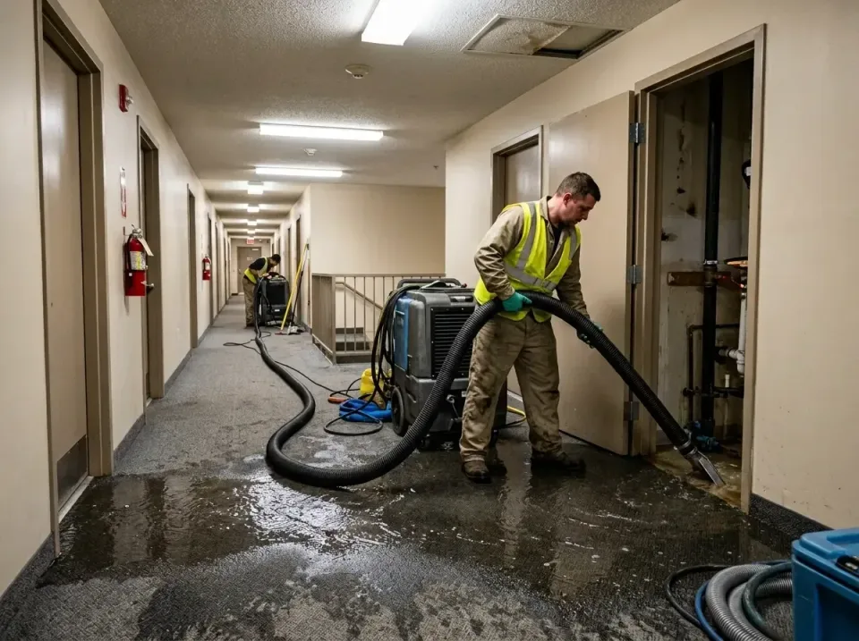 multi-unit-apartment-hallway-f-005 — frequently asked questions, Emergency Burst Pipe Water Extraction & Removal in Bridgepo…